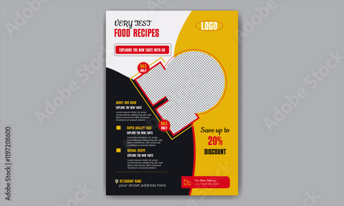 Restaurant flyer template 