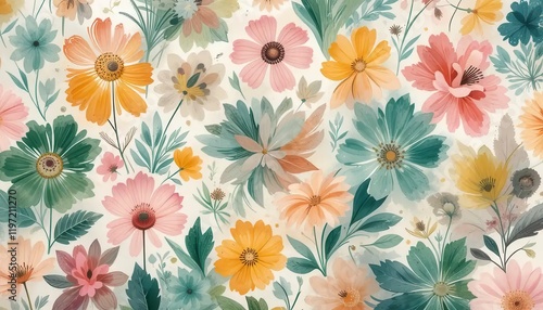 Wallpaper Mural Seamless floral pattern with pink hibiscus flowers, perfect for wallpaper, fabric, and textile design Torontodigital.ca