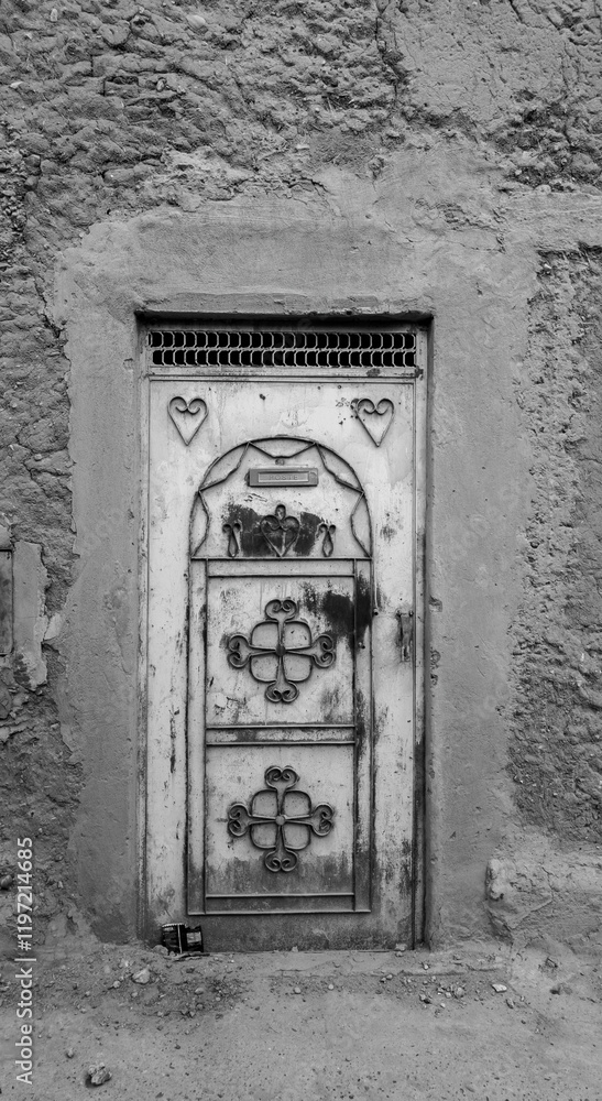 Architecture details of the small town of Tamegroute in eastern Morocco Architecture details of the small town of Tamegroute in eastern Morocco