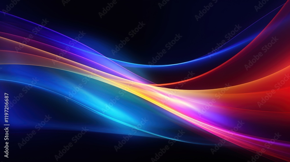 Colorful Abstract Light Streaks Creating Dynamic Visual Effects on Dark Background for Modern Design and Art Projects Colorful Abstract Light Streaks Creating Dynamic Visual Effects on Dark Background for Modern Design and Art Projects