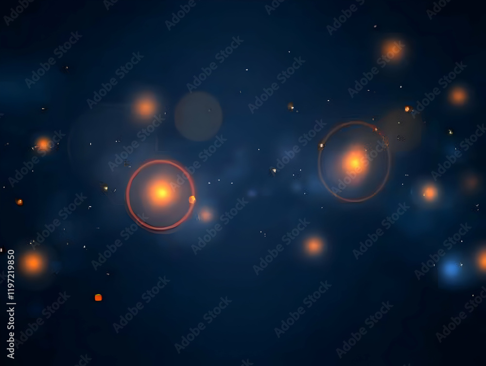 Obraz premium Abstract Background Orange Circles