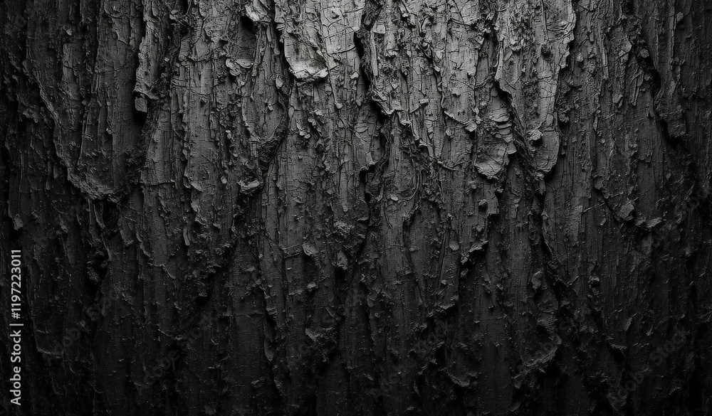 Black Background with Tree Bark Like Texture and Faint Gray Lines Black Background with Tree Bark Like Texture and Faint Gray Lines
