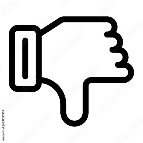 thumbs down icon for illustration