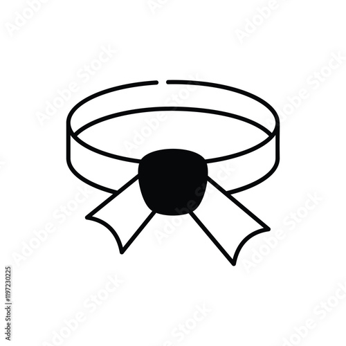 Taekwondo Belt vector icon