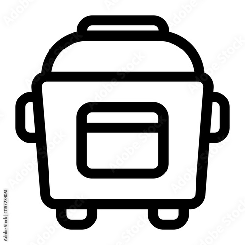 rice cooker icon for illustration