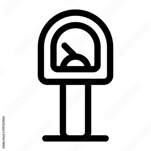 parking meter icon for illustration
