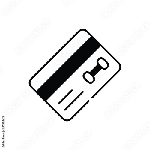 Gym Membership Card vector icon
