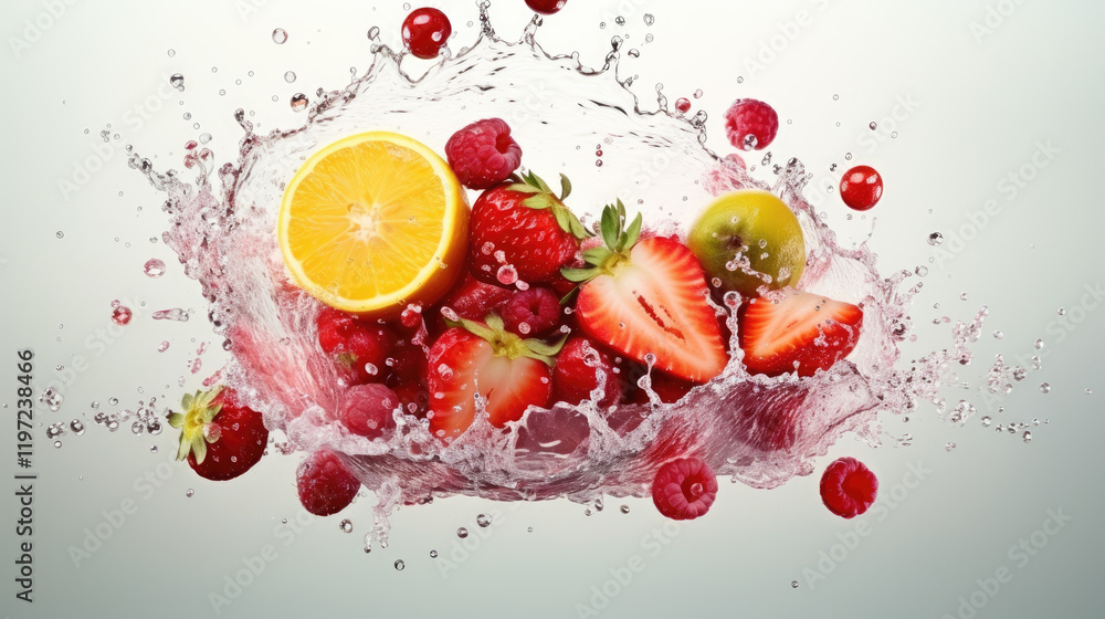 Vibrant Fruit Splash: A Burst of Freshness Vibrant Fruit Splash: A Burst of Freshness