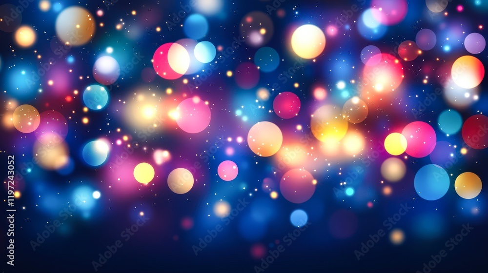 A vibrant, colorful bokeh background with soft lights in various shades, perfect for use in festive invitations, party flyers, or as a backdrop for social media graphics, A vibrant, colorful bokeh background with soft lights in various shades, perfect for use in festive invitations, party flyers, or as a backdrop for social media graphics,