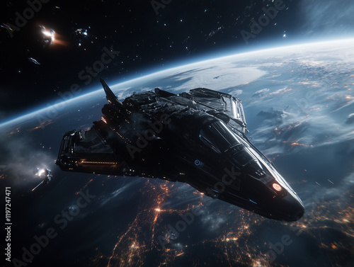 Wallpaper Mural Stunning Earth View from Low Orbit Torontodigital.ca