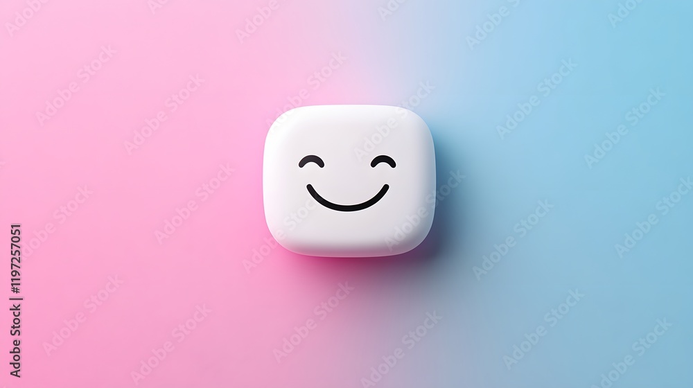a smiling emoji on a pastel background a smiling emoji on a pastel background