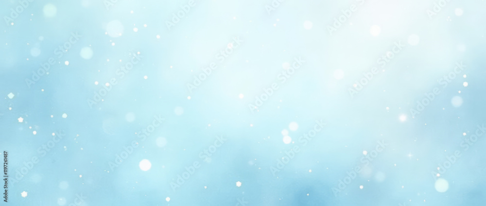 Pastel Blue Watercolor Background with a Gradient Effect and Scattered White Sparkles Resembling Stars Pastel Blue Watercolor Background with a Gradient Effect and Scattered White Sparkles Resembling Stars