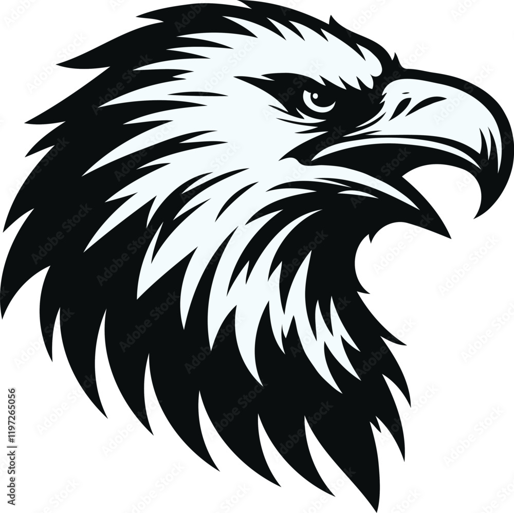 An Eagle Silhouette vector art of Illustration An Eagle Silhouette vector art of Illustration
