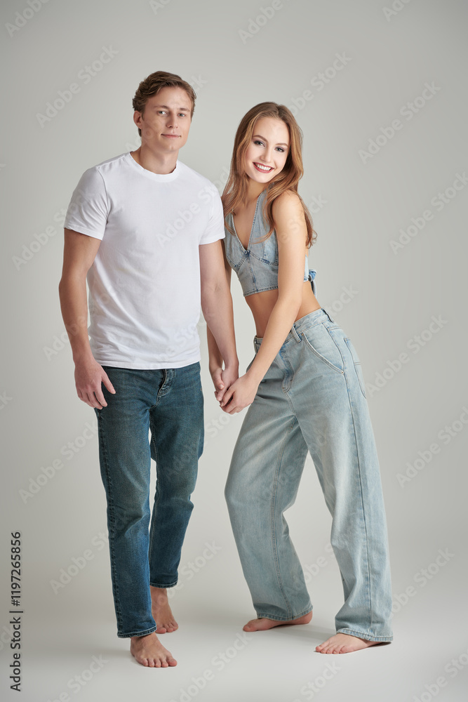 couple in jeans couple in jeans