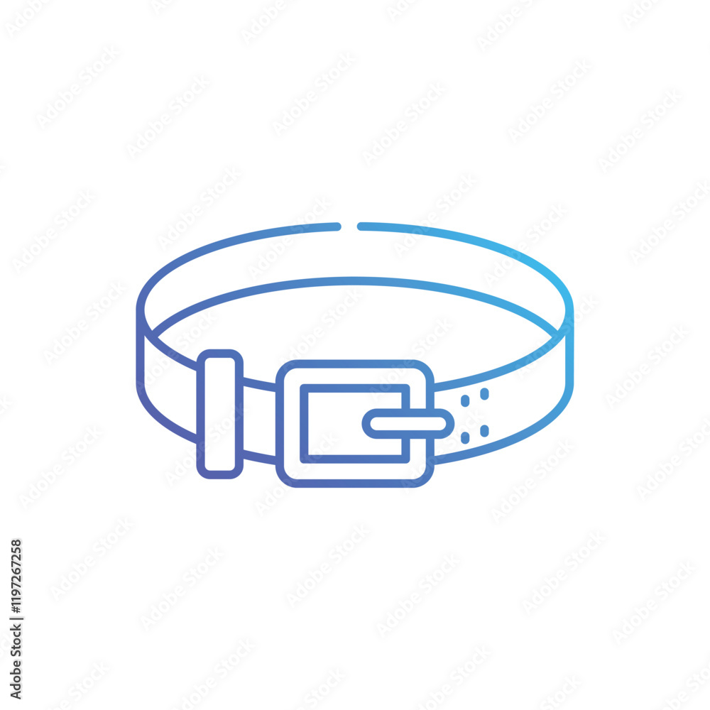 Weightlifting Belt vector icon Weightlifting Belt vector icon