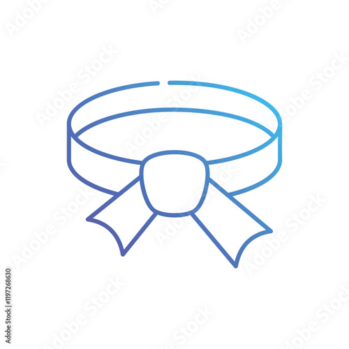 Taekwondo Belt vector icon