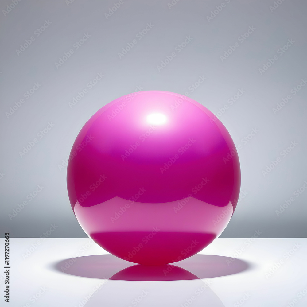 Bright inflatable ball isolated on white background Bright inflatable ball isolated on white background