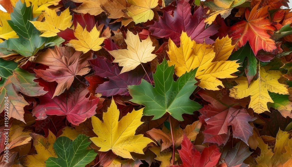 a bunch of colorful leaves from various trees lying around a bunch of colorful leaves from various trees lying around