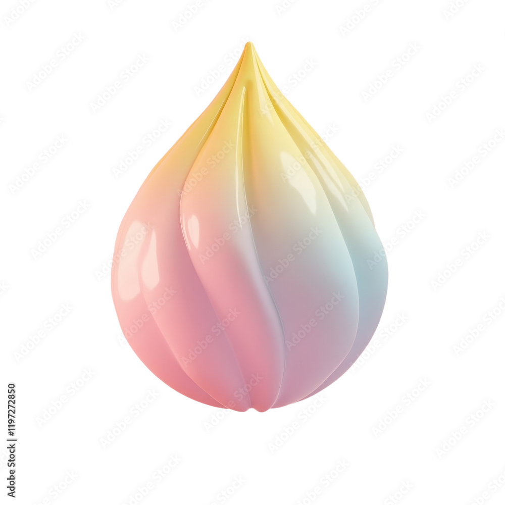 abstract pastel-colored 3d shape abstract pastel-colored 3d shape