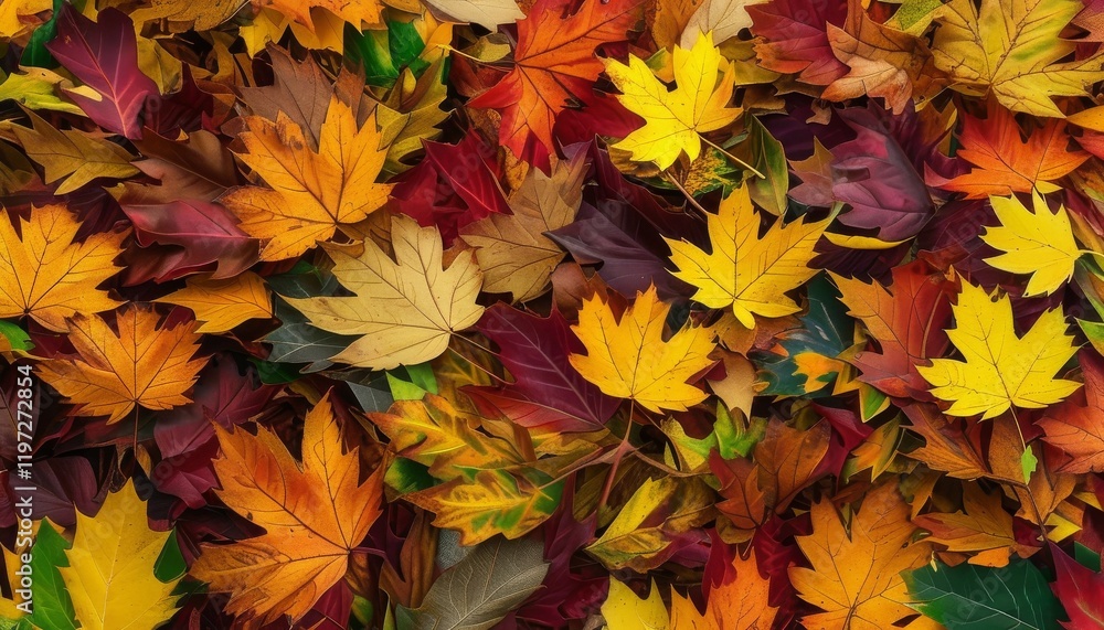 a bunch of colorful leaves from various trees lying around a bunch of colorful leaves from various trees lying around