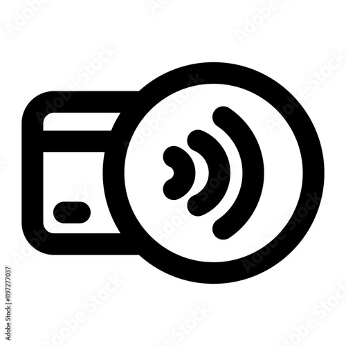 contactless payment icon for illustration