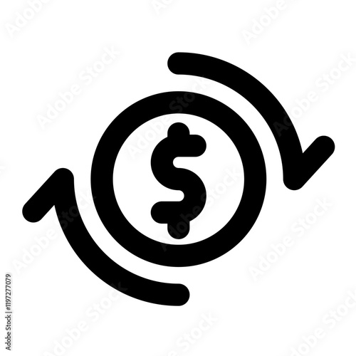 currency exchange icon for illustration