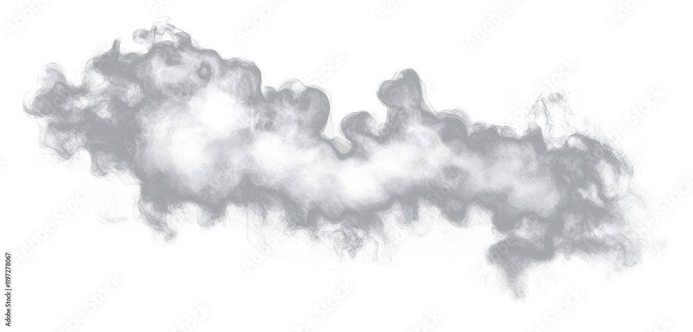 Obraz premium PNG White smoky smoke background black.