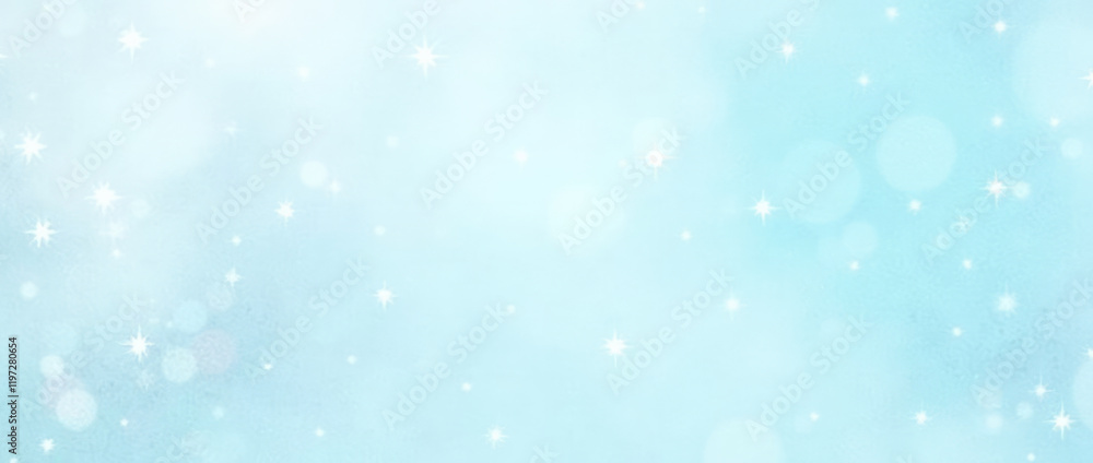 Pastel Blue Watercolor Background with a Gradient Effect and Scattered White Sparkles Resembling Stars Pastel Blue Watercolor Background with a Gradient Effect and Scattered White Sparkles Resembling Stars