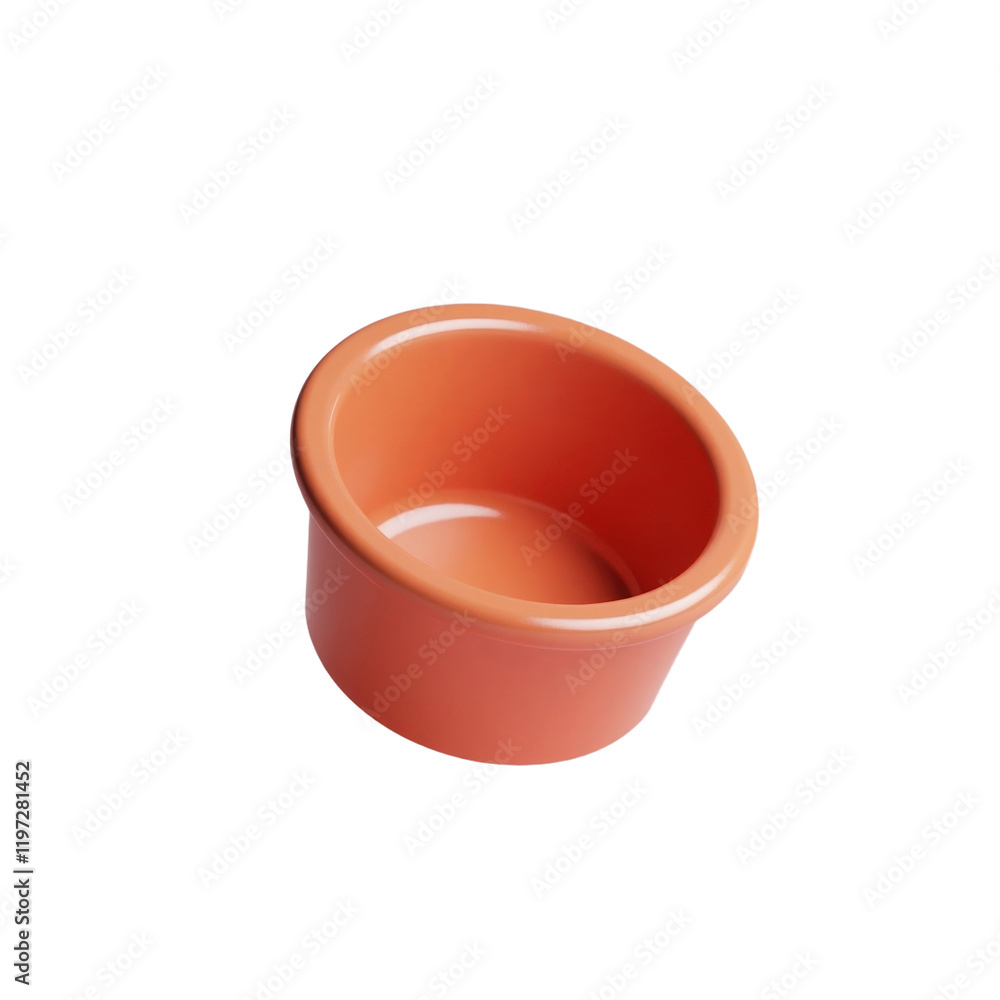 floating salmon-pink ceramic bowl against a pale pink background floating salmon-pink ceramic bowl against a pale pink background