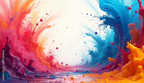Attractive Abstract background made from paint spray