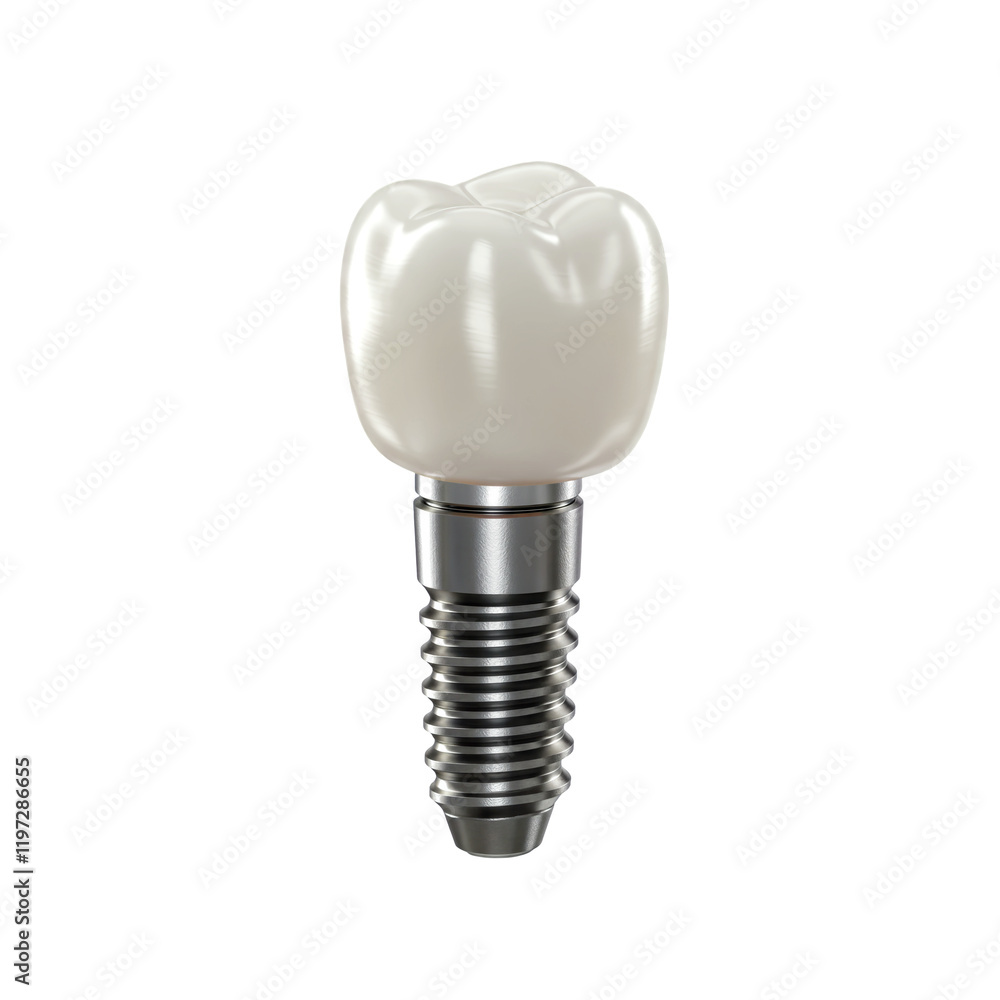 implant tooth isolated on transparent background implant tooth isolated on transparent background