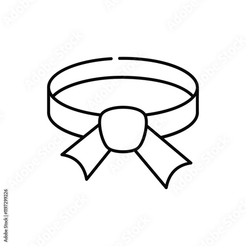 Taekwondo Belt vector icon