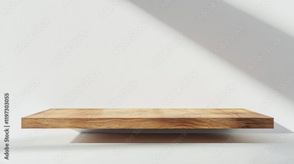 3D rendering of a wooden podium on a white background with a soft shadow and light for displaying a product or presentation mock-up in a minimal concept. 3D rendering of a wooden podium on a white background with a soft shadow and light for displaying a product or presentation mock-up in a minimal concept.