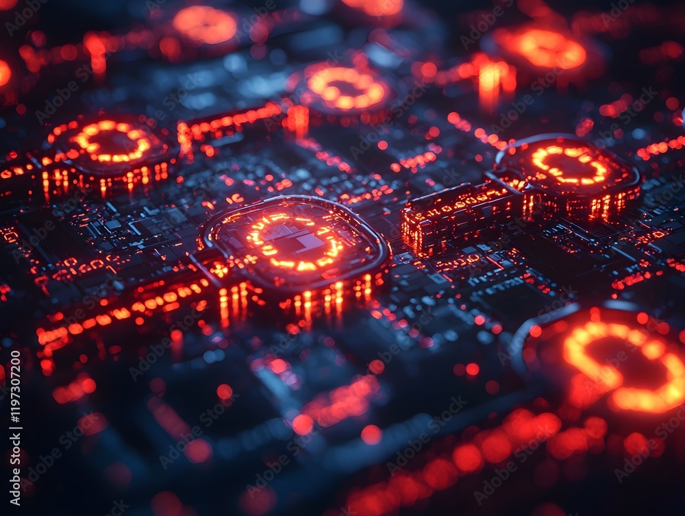 Glowing Binary Code Locks and Keys Symbolizing Cybersecurity and Data Protection Technology Glowing Binary Code Locks and Keys Symbolizing Cybersecurity and Data Protection Technology
