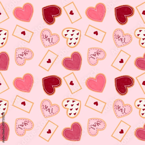 valentine seamless pattern