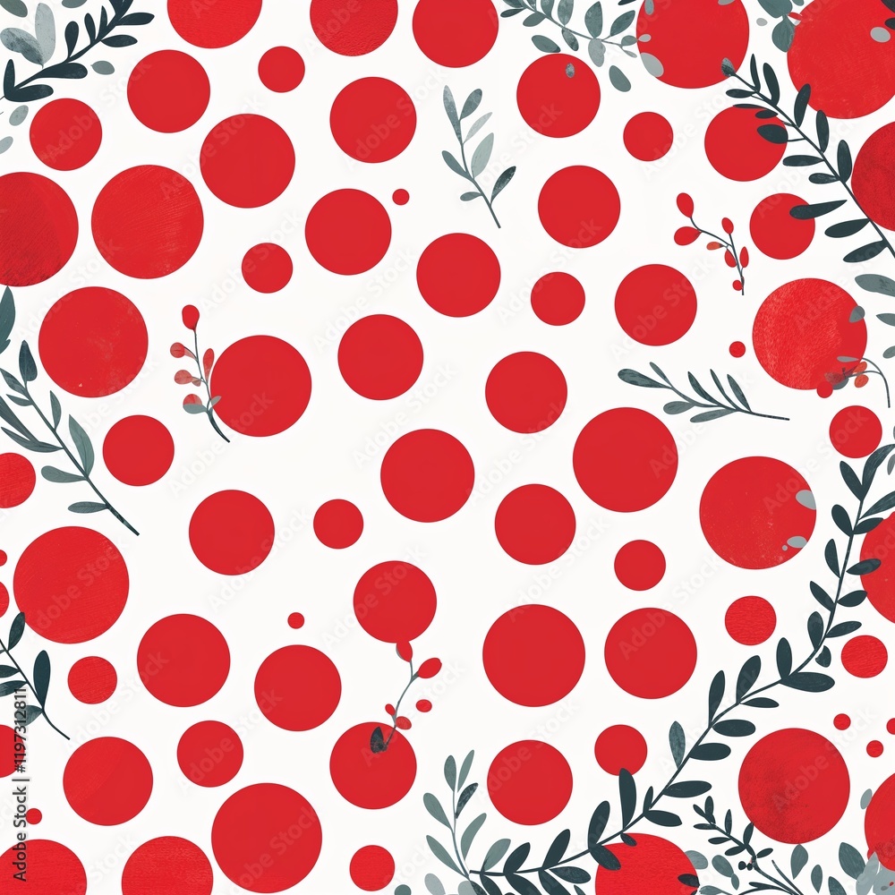 Simple red polka dots in red polka dot border frame pattern background Simple red polka dots in red polka dot border frame pattern background
