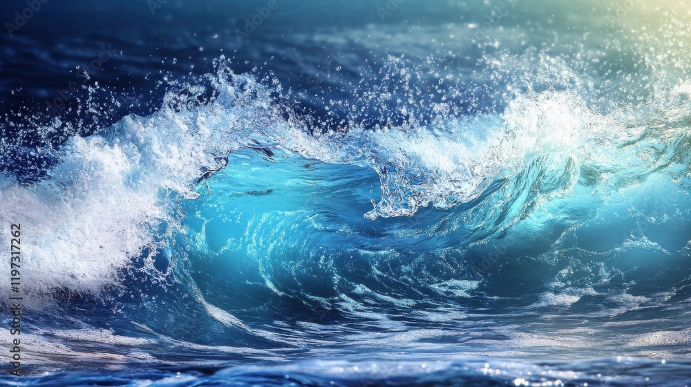 Fototapeta premium Abstract wave background