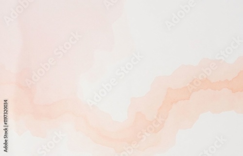 Delicate Abstract Watercolor Background in Pastel Pink, Blue, and Peach Shades with Subtle Brushstroke Textures