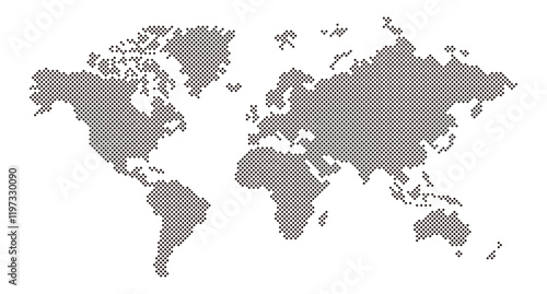 Dotted world map