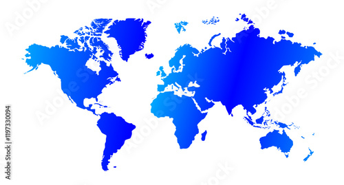 Business-like gradient world map
