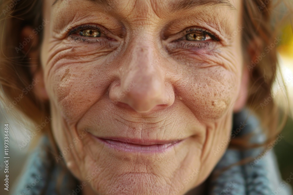 Portrait of a woman's face, showing her age with grace and beauty. Portrait of a woman's face, showing her age with grace and beauty.
