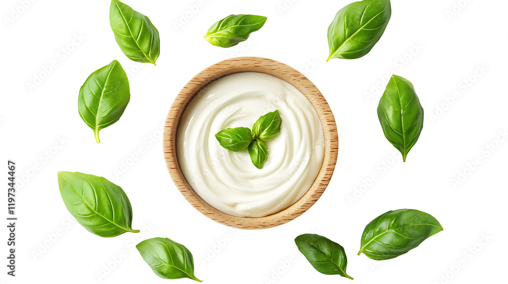 Obraz premium Bowl Of Sour Cream