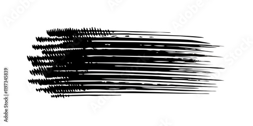 Textured horizontal ink lines