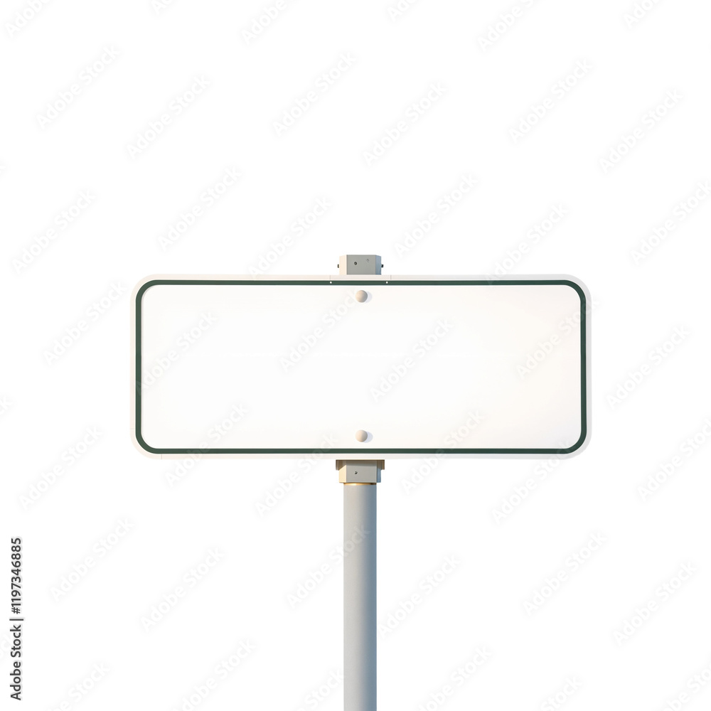 blank rectangular sign on a pole blank rectangular sign on a pole