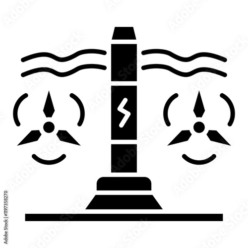 Tidal Power Icon