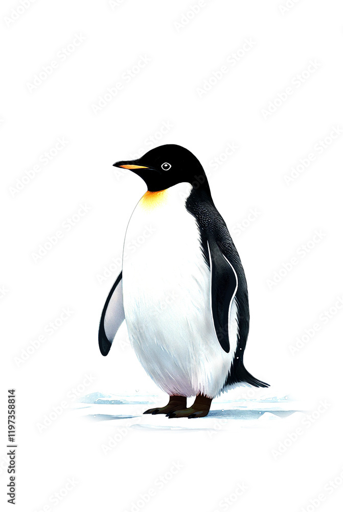 Obraz premium penguin isolated on white background