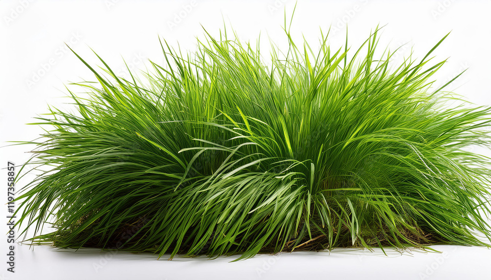 a patch of lush kikuyu grass isolated on white background great for tropical and warm weather landscapes a patch of lush kikuyu grass isolated on white background great for tropical and warm weather landscapes