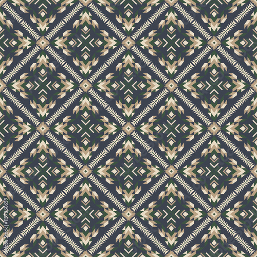 American tribal ethnic native pattern seamless.Traditional Navajo,Aztec,Apache,Southwest and Mexican style fabric pattern.Abstract vector motif pattern.For fabric,clothing,blanket,woven,wrap,decorate.