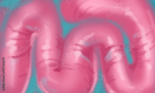 Abstract background with a wormy funky feel in pink and blue