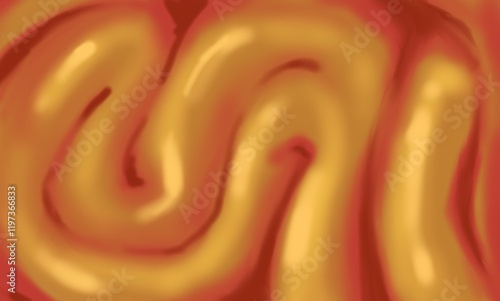 Abstract background with red and yellow thick lines